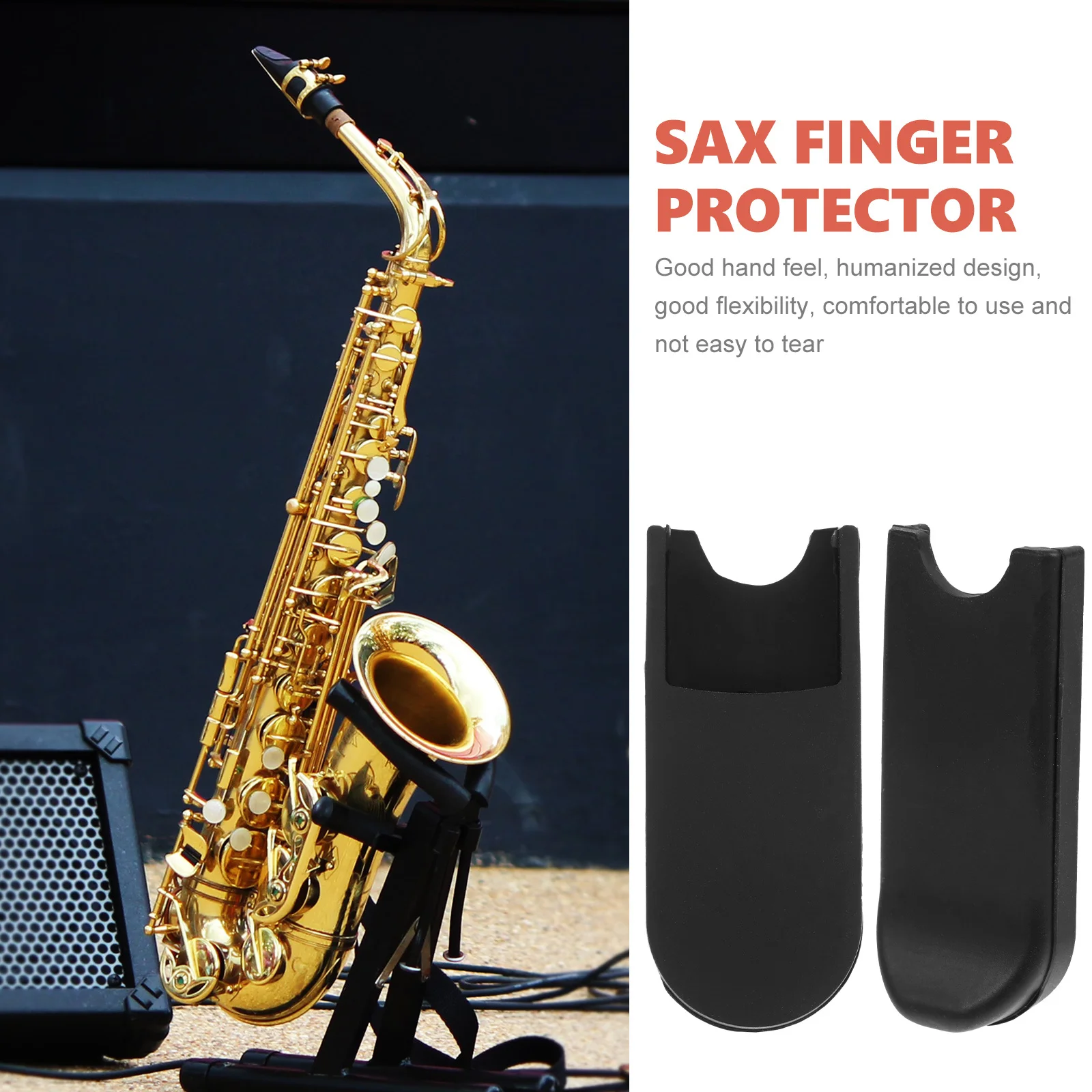 

2Pcs Silicone Sax Thumb Rest Cover Non-Slip Comfortable Fit for Extended Play Fatigue Reduction Saxophone Part