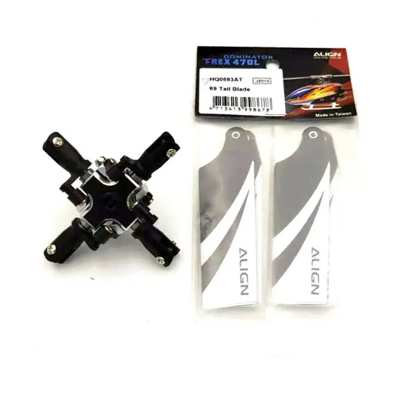 4-Blades Tail Rotor Grip with AlignTail Blades for Align Trex 450L/470/500 DIY RC Hlicopter