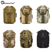 PROTECTOR PLUS Tactical Molle Pouch Outdoor Sport Belt Waist Pack Bag Waterproof Civilian Fanny Pocket  Camping Hiking