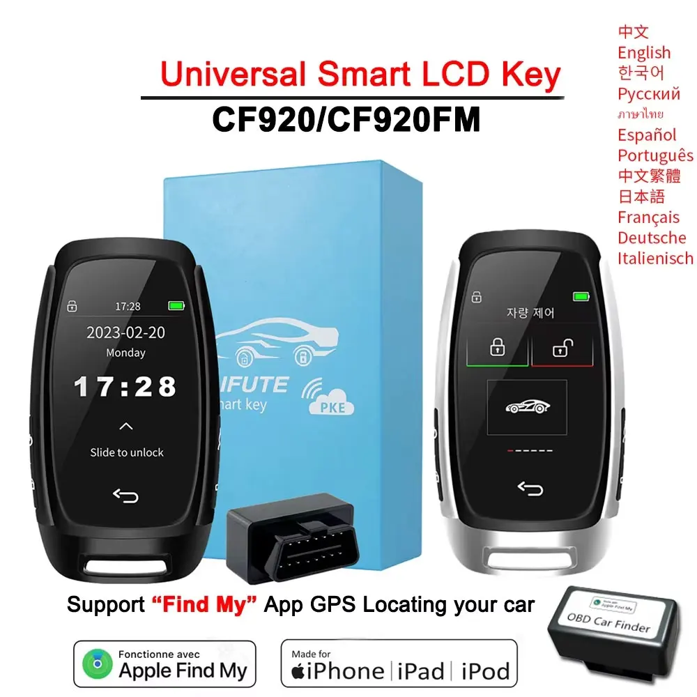 XNRKEY New CF920 Smart LCD Car Key Universal Modified Remote OBD Keyless Comfortable PKE Entry For BMW Audi Hyundai VW Porsche 