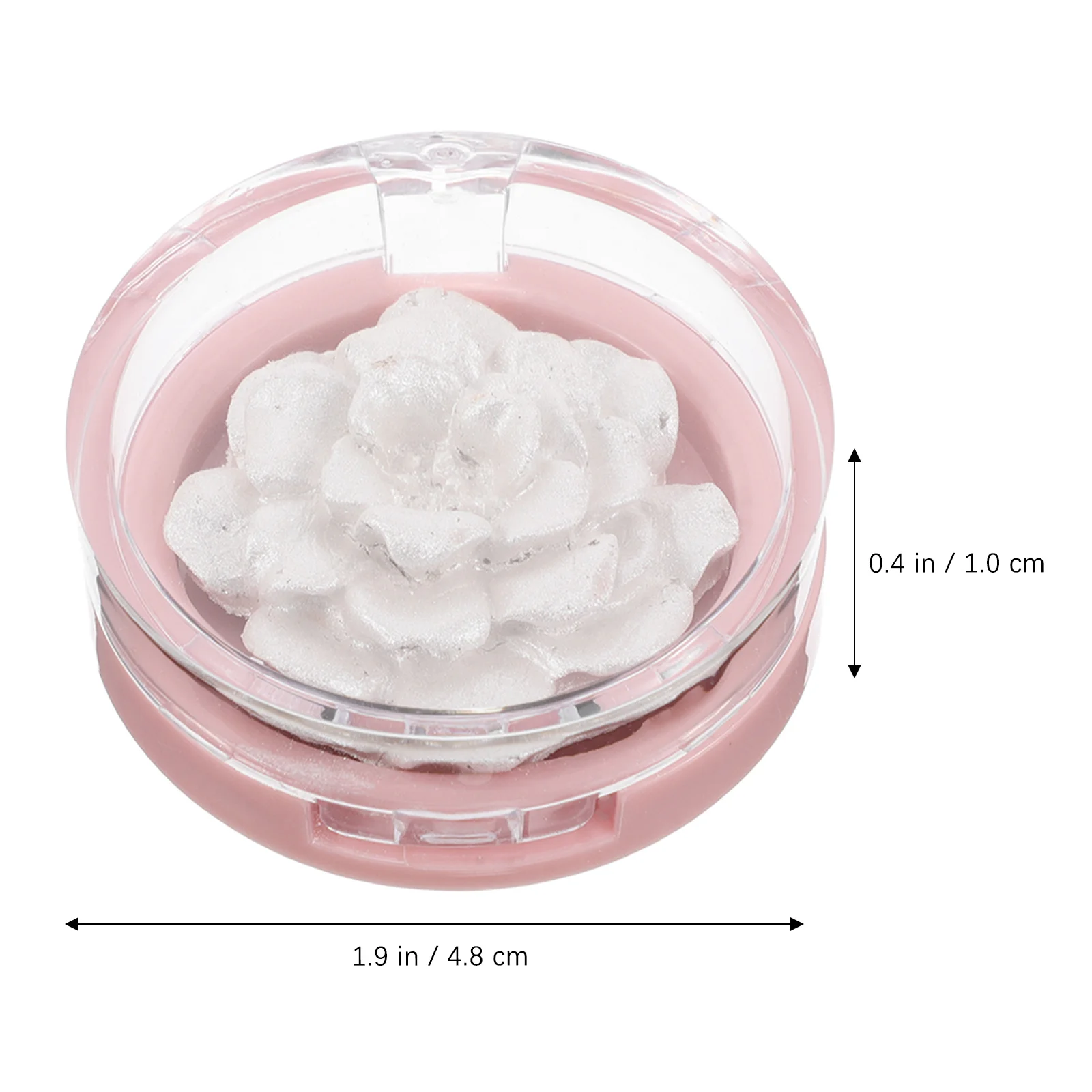 Poudre surligneuse Rose sculptée 3D pressée pour joues du visage, maquillage scintillant, lueur métallique