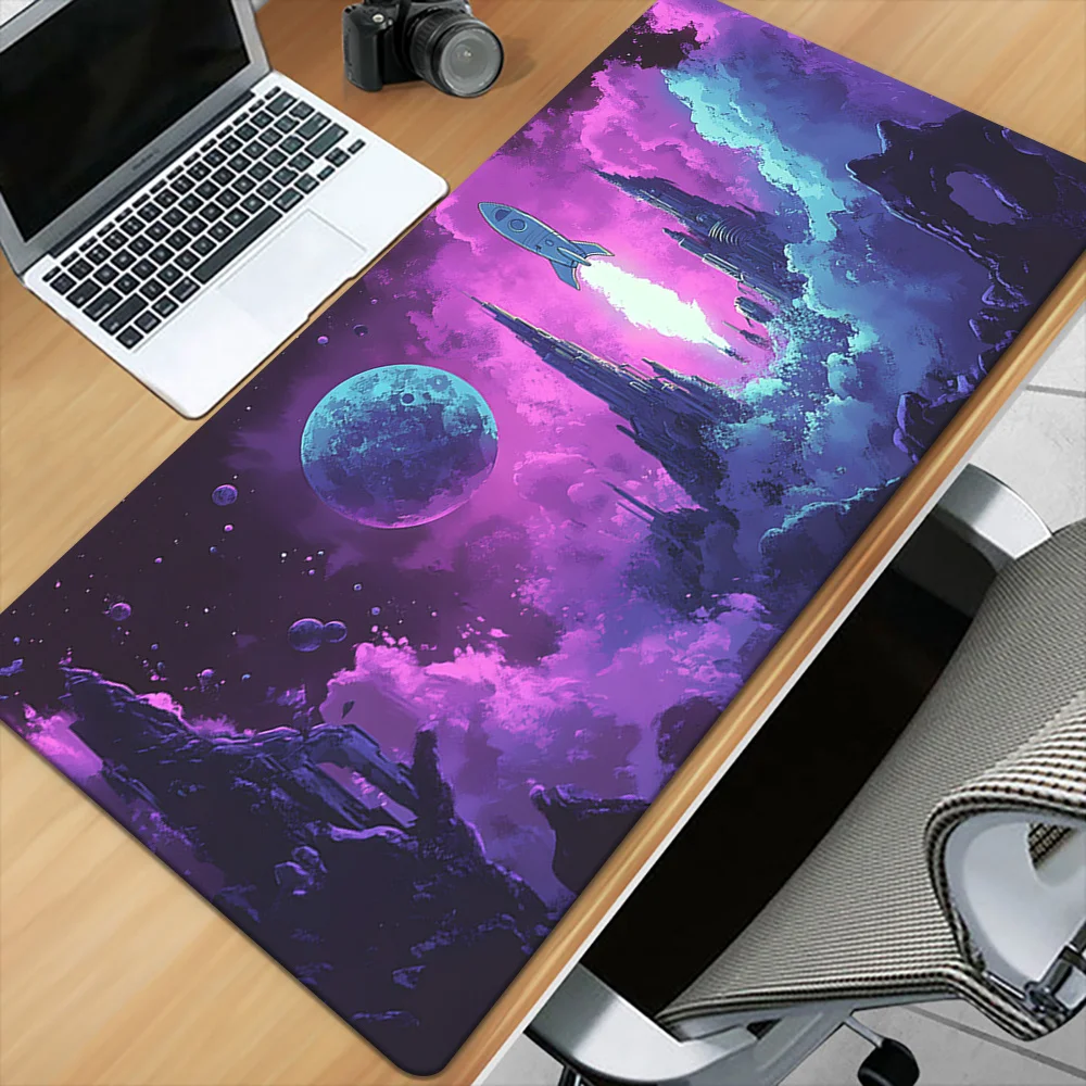 1 Stück Raketenstart-Mauspad, Tastatur-Gaming-Zubehör, Mauspad, Büro, Computer, PC, Gamer, Laptop, Schreibtischunterlage, Naturkautschuk-Wate