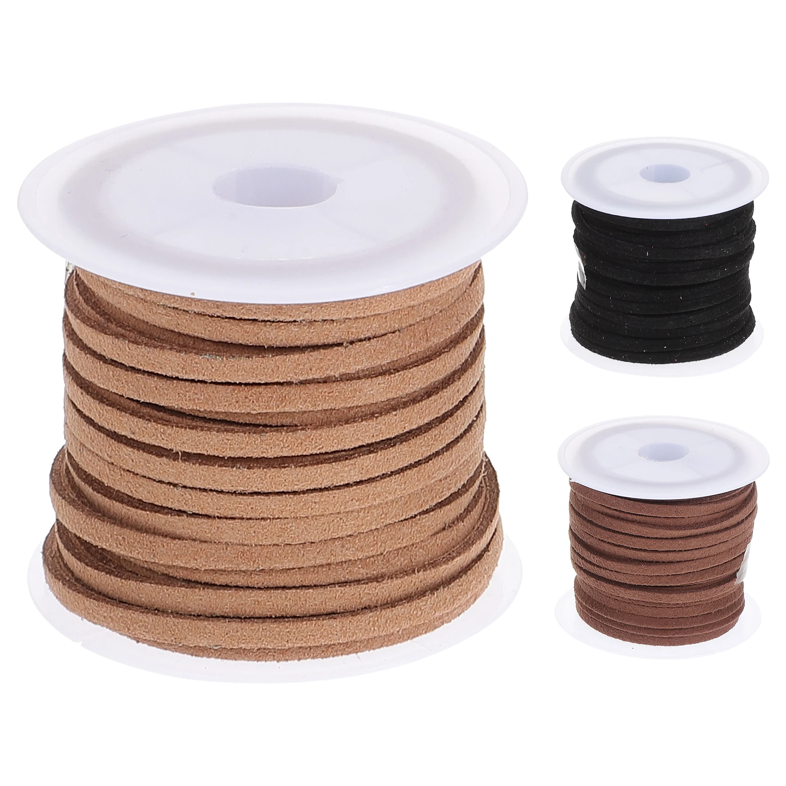 

3pcs Buckskin Rope 5m Velvet Ribbon for Bouquet Wrapping DIY Accessories Brown Black Gift Box Decor Ribbon Bowknot Supplies