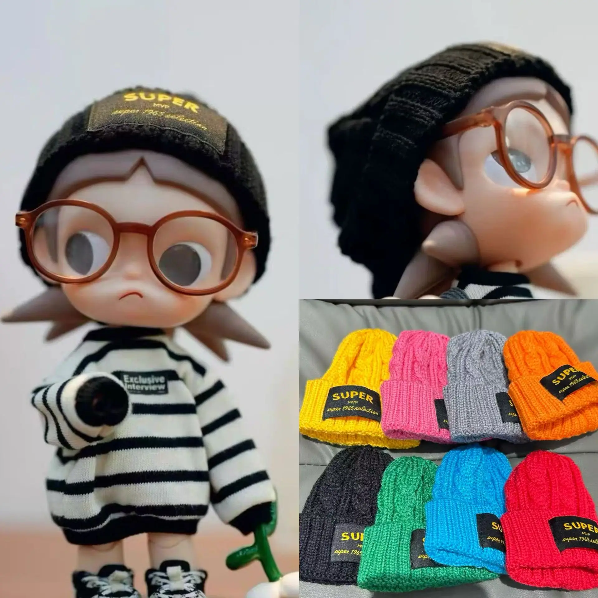 for zsiga letter woolen cap: Simple and versatile knitted cap. Ga Zi Jie's multi-color twisted woolen cap for autumn and winter