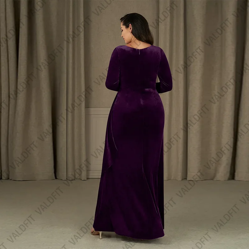 Customized Long Plus Size Purple Mother of the Bride Dresses Wedding Formal Occasion vestidos de fiestas elegantes mujer