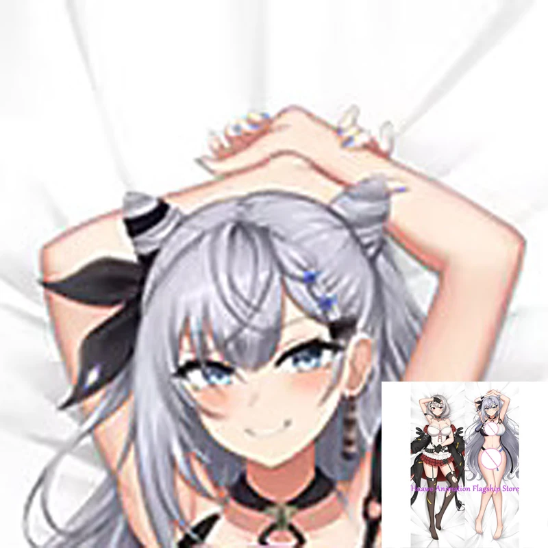 

Dakimakura Anime Pillow Cover Sakamata Chloe & Vestia Zeta Double Sided Print 2Way Cushion Cover Xmas Gifts