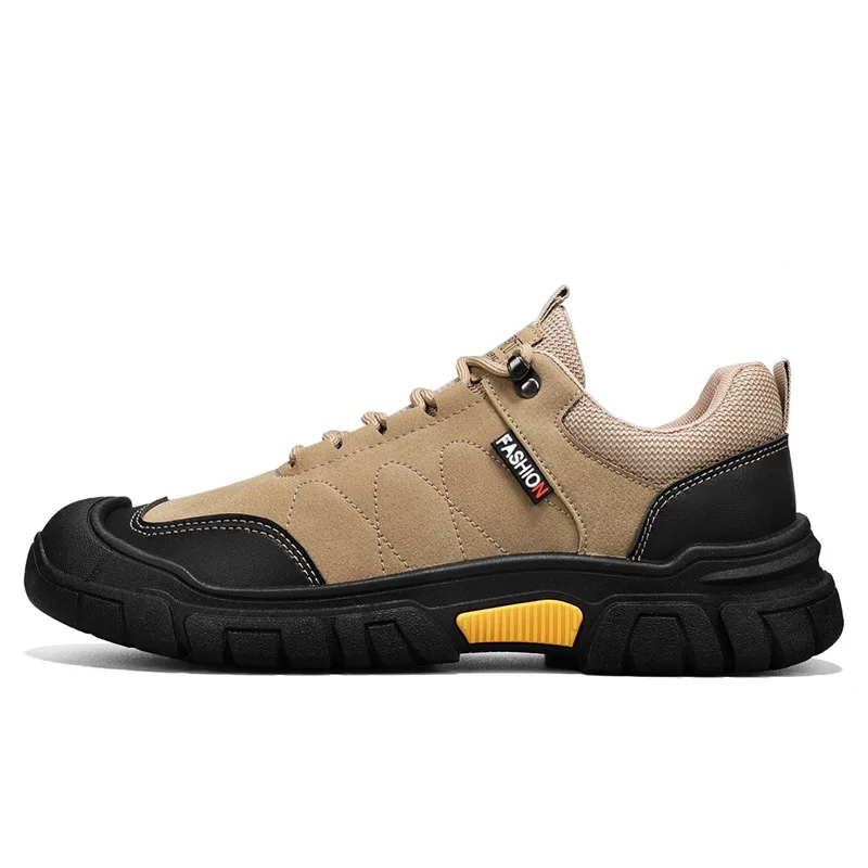 Zapatos de senderismo para hombre 2025, gran oferta, zapatos de Trekking para hombre, zapatillas transpirables antideslizantes para caminar, zapatos de escalada para hombre, deporte al aire libre de cuero