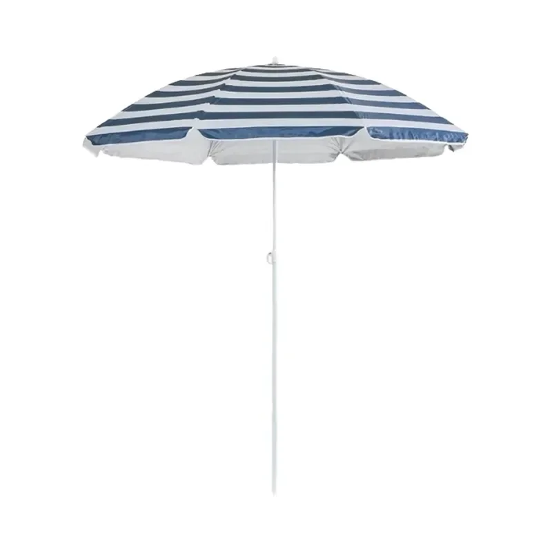 Outdoor UV Proof Beach Parasol Waterproof Rainbow Color for Garden Courtyard Summer Use