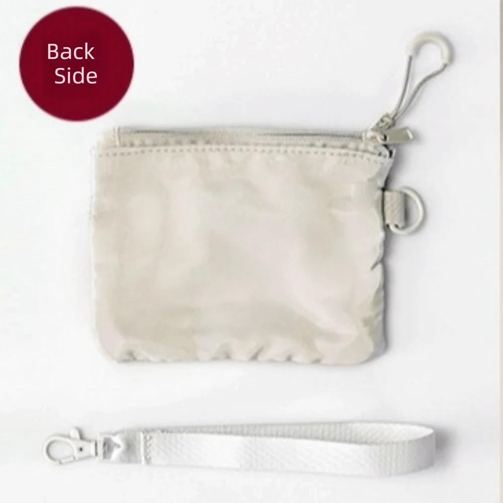 Lightweight Mesh Storage Bag Polyester With Zipper Toiletry Bag Solid Color Multifunctional Makeup Pouch Multi-Purpose Use