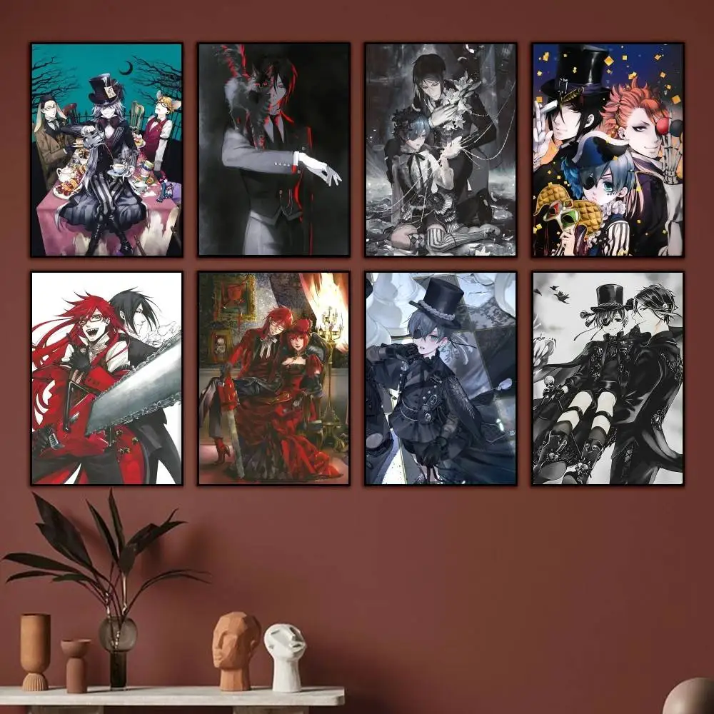 BB-Black Butler Anime S-Sebas Poster Wall Art Print Decorative Mural Home Decor Gift Unframed Customizable