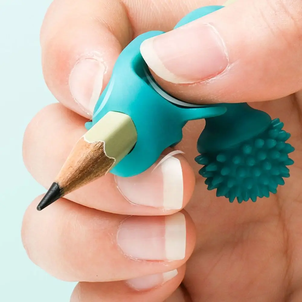 4 pcs Writing Posture Silicone Orthosis Handwriting Writing AIDS Learning Practice Pen Holder Silicone Pens Holding