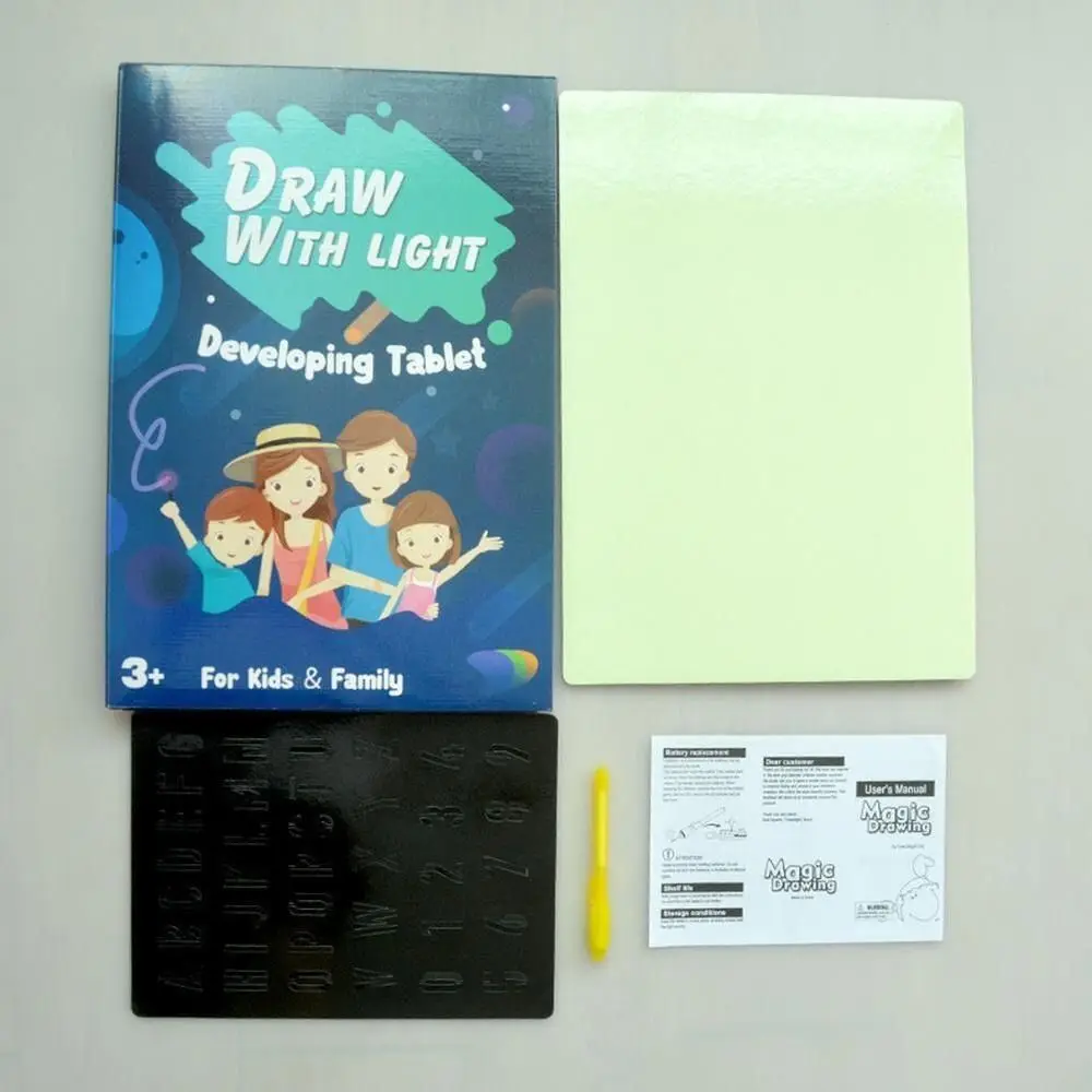 KT Board Children's Luminous Writing Board Children's Gift Kid Educational Doodle Drawing Board Glow-in-the-dark