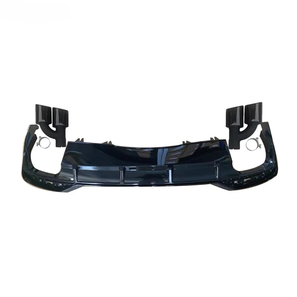 

Car A5 Upgrade S5 Rear Bumper Diffuser S5 Style Rear Diffuser with Exhaust Tips for A5 B9.5 2020 2021 2022 2023 2024