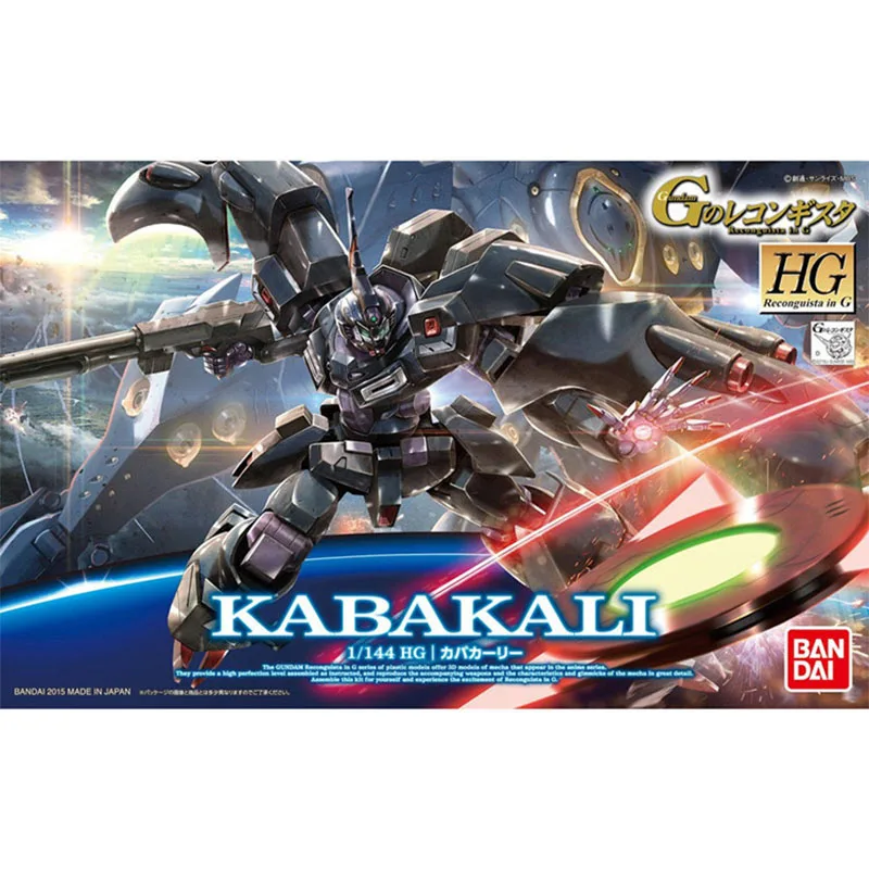 Bandai Gundam Model Kit HG Kabakali Reconguista In G Action Figure Gunpla Building Kit Gundam Anime Figures Toys For Mens Gift