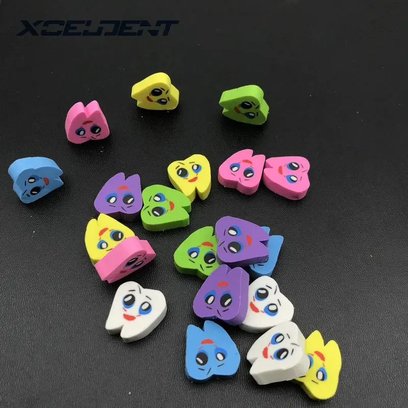 20pcs/bag Molar Shaped Tooth Rubber Erasers Dentist Dental Clinic School Gift Student Rubber