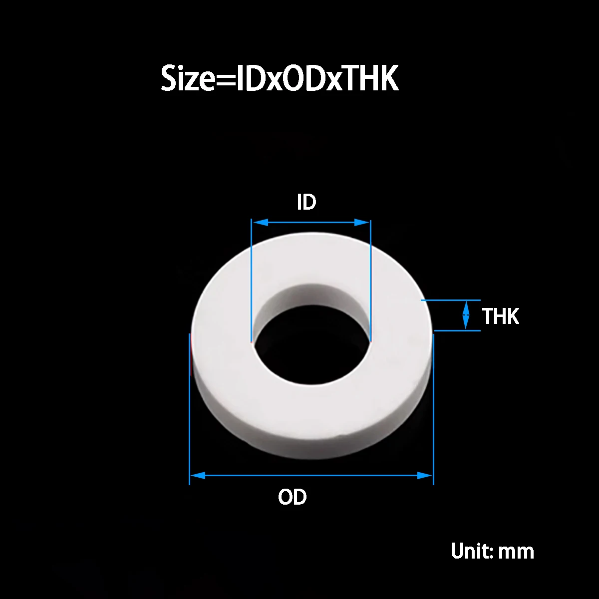 Aluminum Oxide Ceramic Flat Pad, High Temperature And Corrosion Resistant Circular Disc Ring Anti-Oxidation Gasket