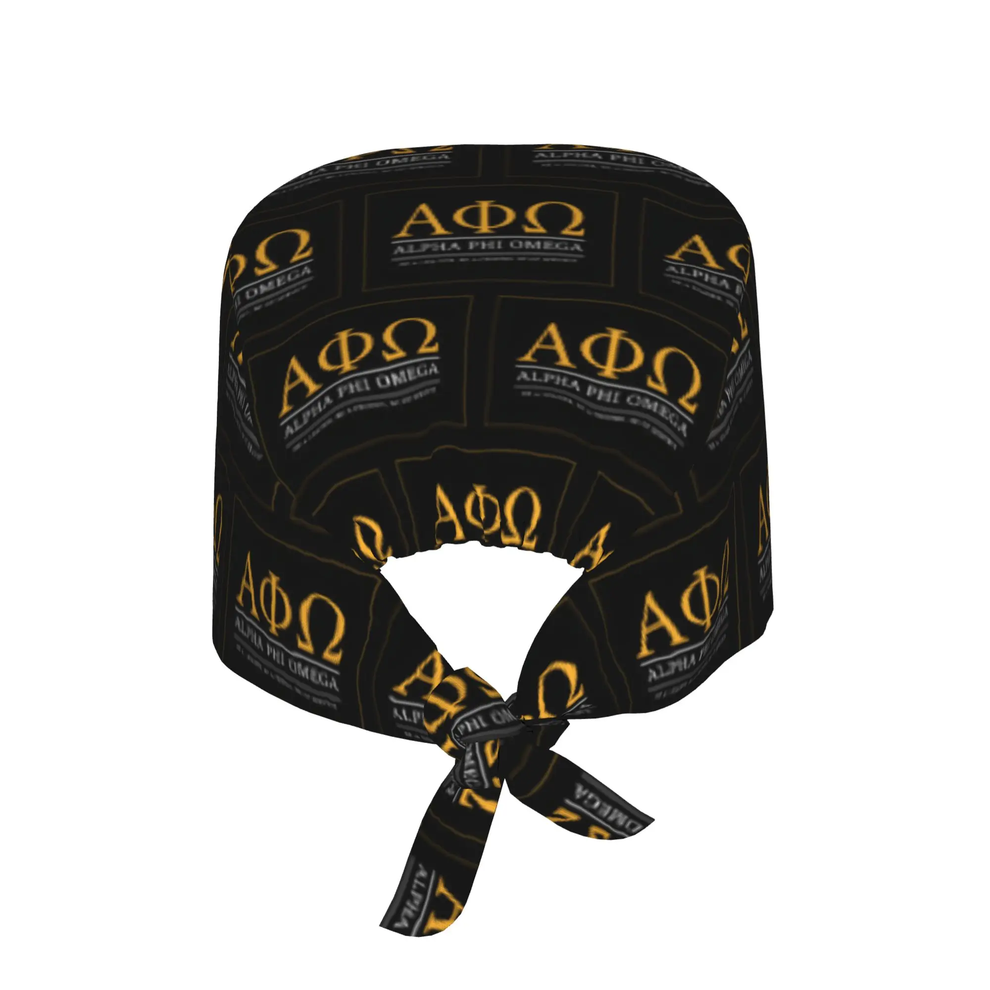 Adjustable Coeducational Fraternity APO Working Hat Alpha Phi Omegas Surgical Hat Scrub Nursing Doctor Surgeon Cap for Chef