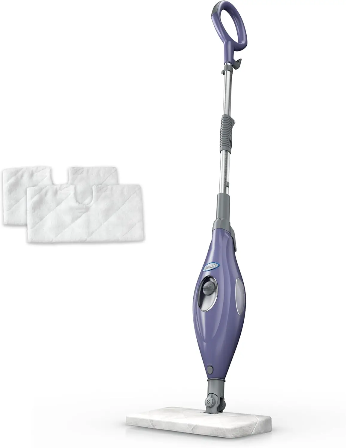 Steam Mop with Washable Pads, Sanitizes Hard Floors in 30 Seconds, Lightweight and Swivel Design for Easy Cleaning