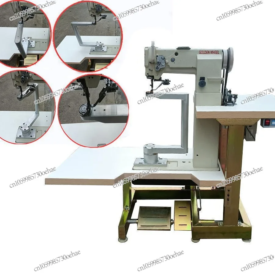

Wholesale 360-degree Curved Column High Car Sewing Machine/I-shaped Cylindrical Curved Arm Rotating High Column Car New Plate