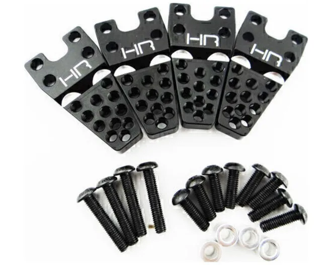 Hot Racing HRASCX28M01 Black Alum Adjustable Offset Multi Shock Mount for 1/10 Axial SCX10