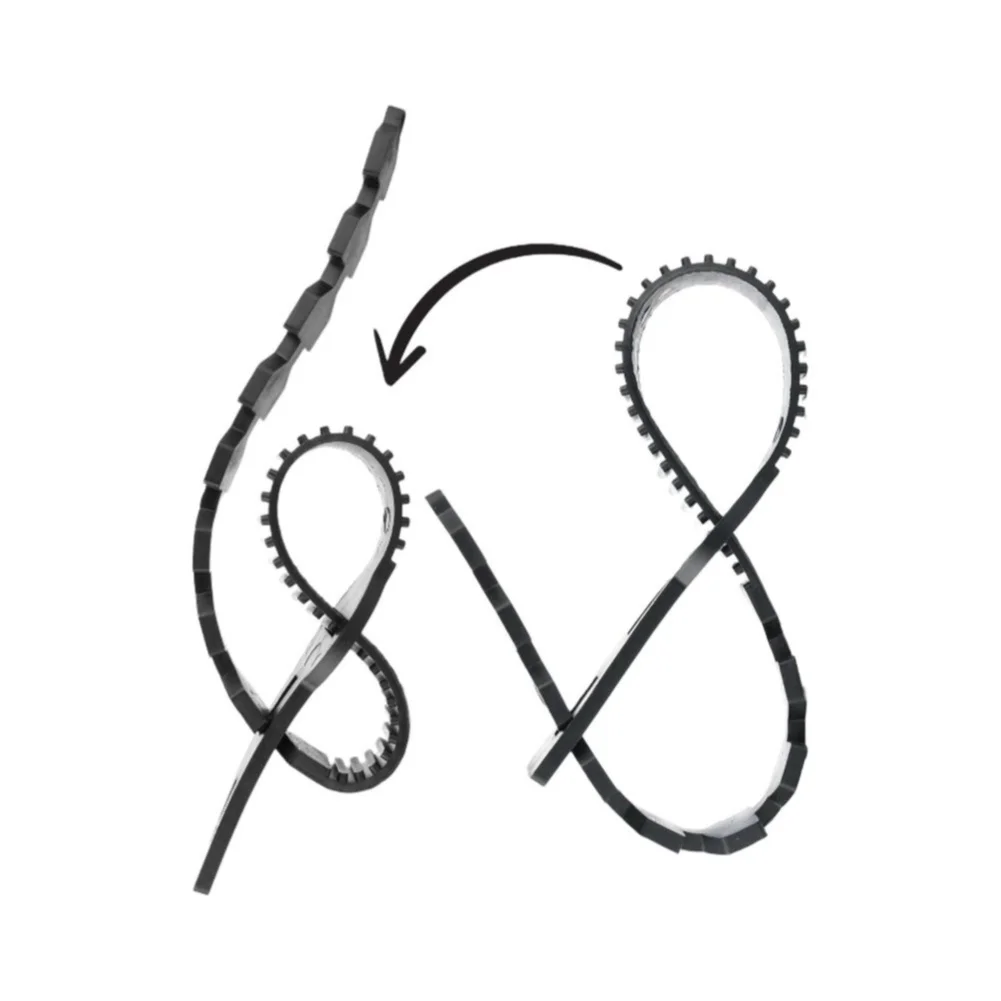 30cm to 60cm Reusable Tree Straps for Saplings and Vines with Precision Gear Teeth and Anti-Slip Design for Garden Plant Support