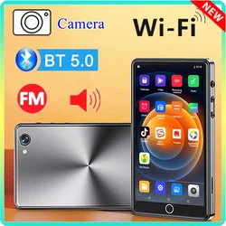 Multifunctional MP4 MP3 player WiFi Bluetooth 5.0 Portable Audio Device Touch Operation English Korean Russian etc 45 Languages