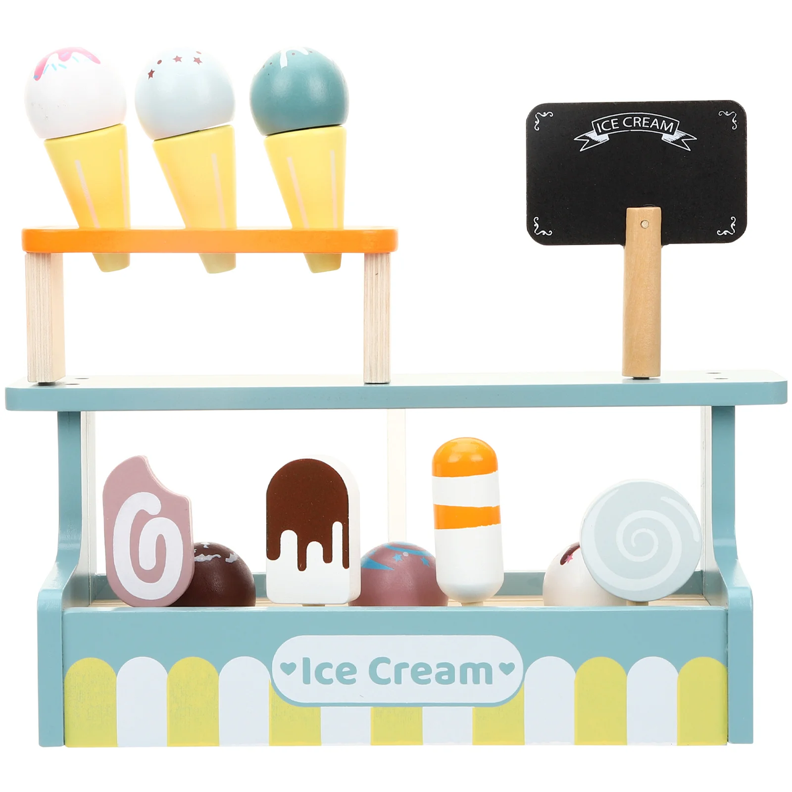 مجموعة واحدة من لعب متجر الآيس كريم للأطفال، لعبة آيس كريم تعليمية ممتعة وإبداع الذاكرة هدية عيد ميلاد