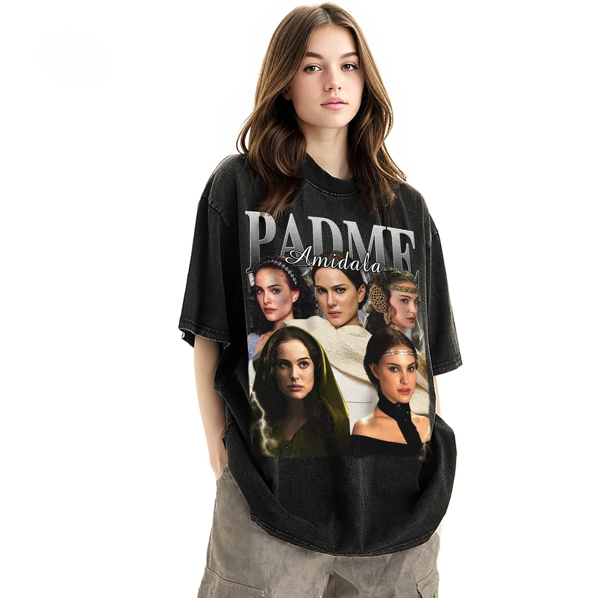 Limited Padme Amidala Vintage T Shirt Actess Homage tee 90s retro design graphic Ideal for Him and Her