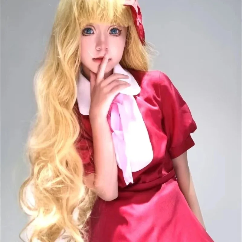 

Halloween New Cosplay Costume Wig Red Campus Stage Drama Comic Show Performance Sweet and Fresh Anime Girl Cosplay Costume