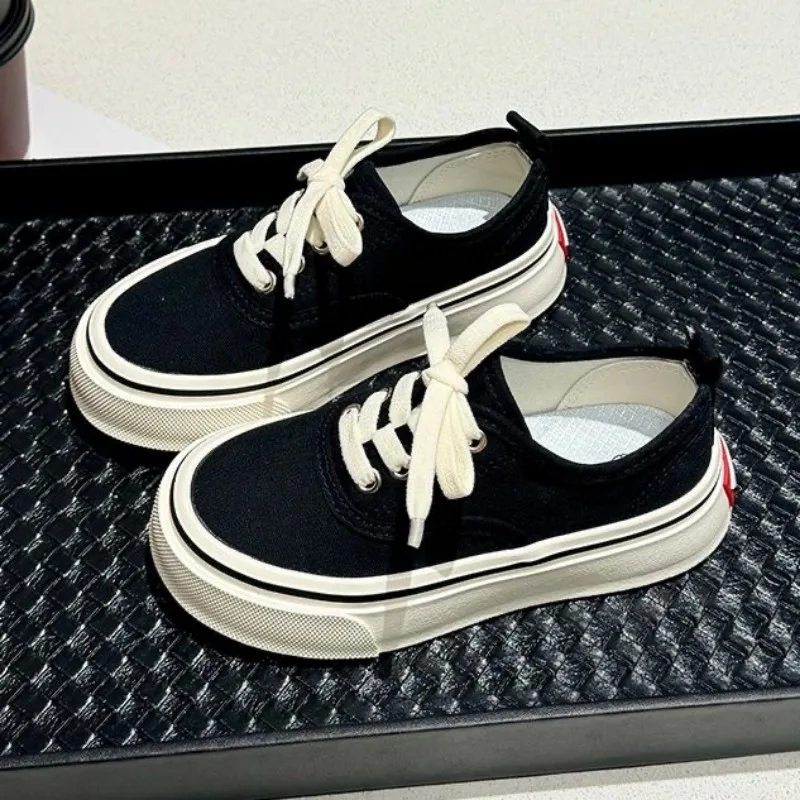 

Low-top Children's Canvas Shoes Round-toe Simple Casual Boys Girls Sports Shoes Students Uniform Sports Shoes Big Kids Non-slip