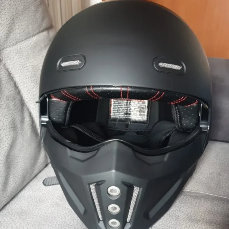 2026 New Scorpion Casco Retro Motorcycle Cascos Moto Locomotive Personality Multi-purpose Combination DOT Half Helmet