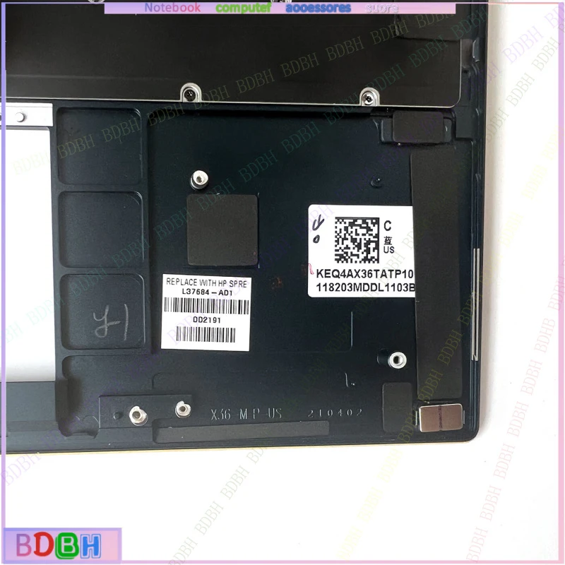 Palmrest With Backlit Keyboard For HP Spectre X360 13-AP Series