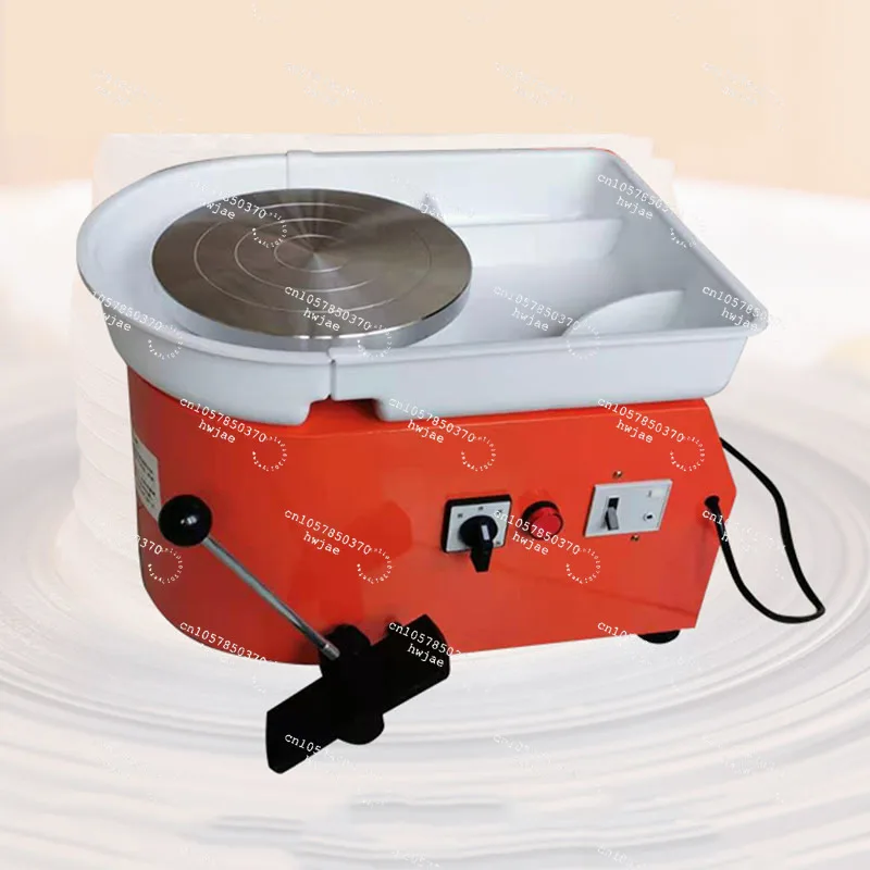 Electric Pottery Wheel Ceramic Forming Machine LCD Screen 25CM 250W With Foot Pedal Clay Art Craft DIY  Clay Sculpting Tools
