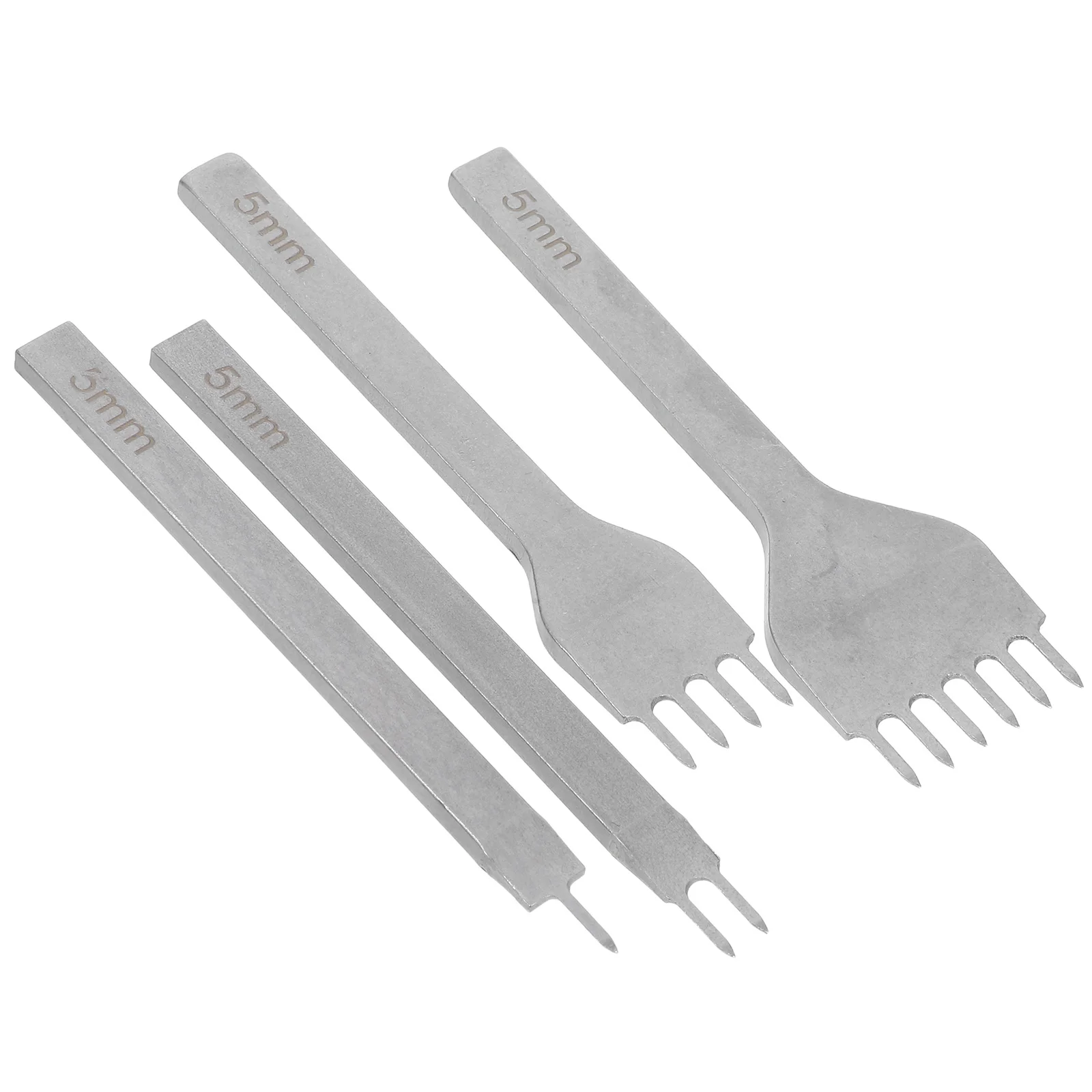 

4pcs Hollow Punch Set Hole Puncher For Leathercraft Belts Straps Durable Manual Punching Tool Stitching