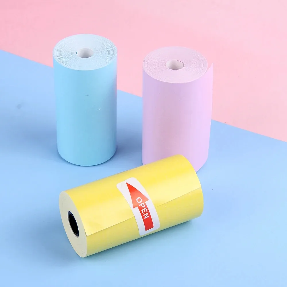 Color sticker/Bear sticker/ transparent For Mini Printer Portable Camera Instant Print Kids Self-adhesive Printing Paper Replace