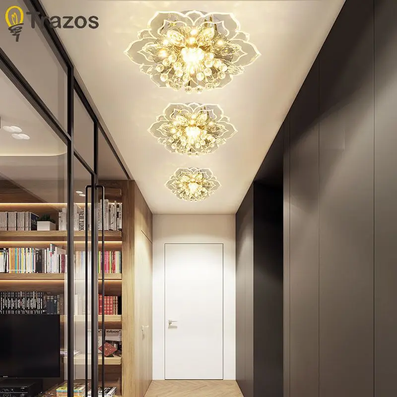 Светильник-коридор с кристаллами