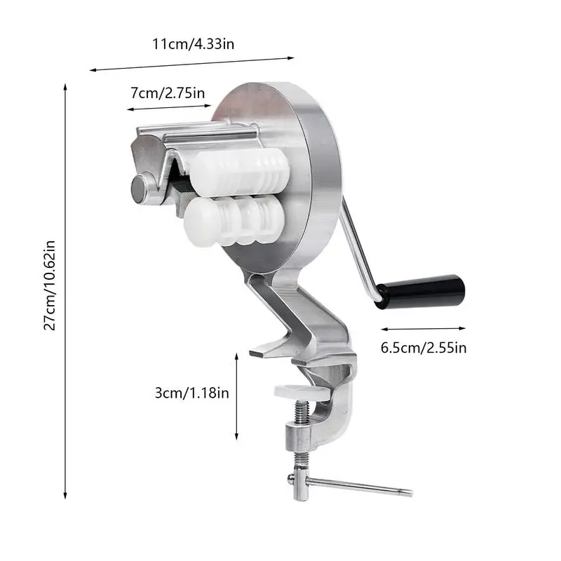 Manual Pasta Maker with Ergonomic Hand Crank Design Portable Macaroni Maker Noodles Pressing Machine Cavatelli Maker Tool Set