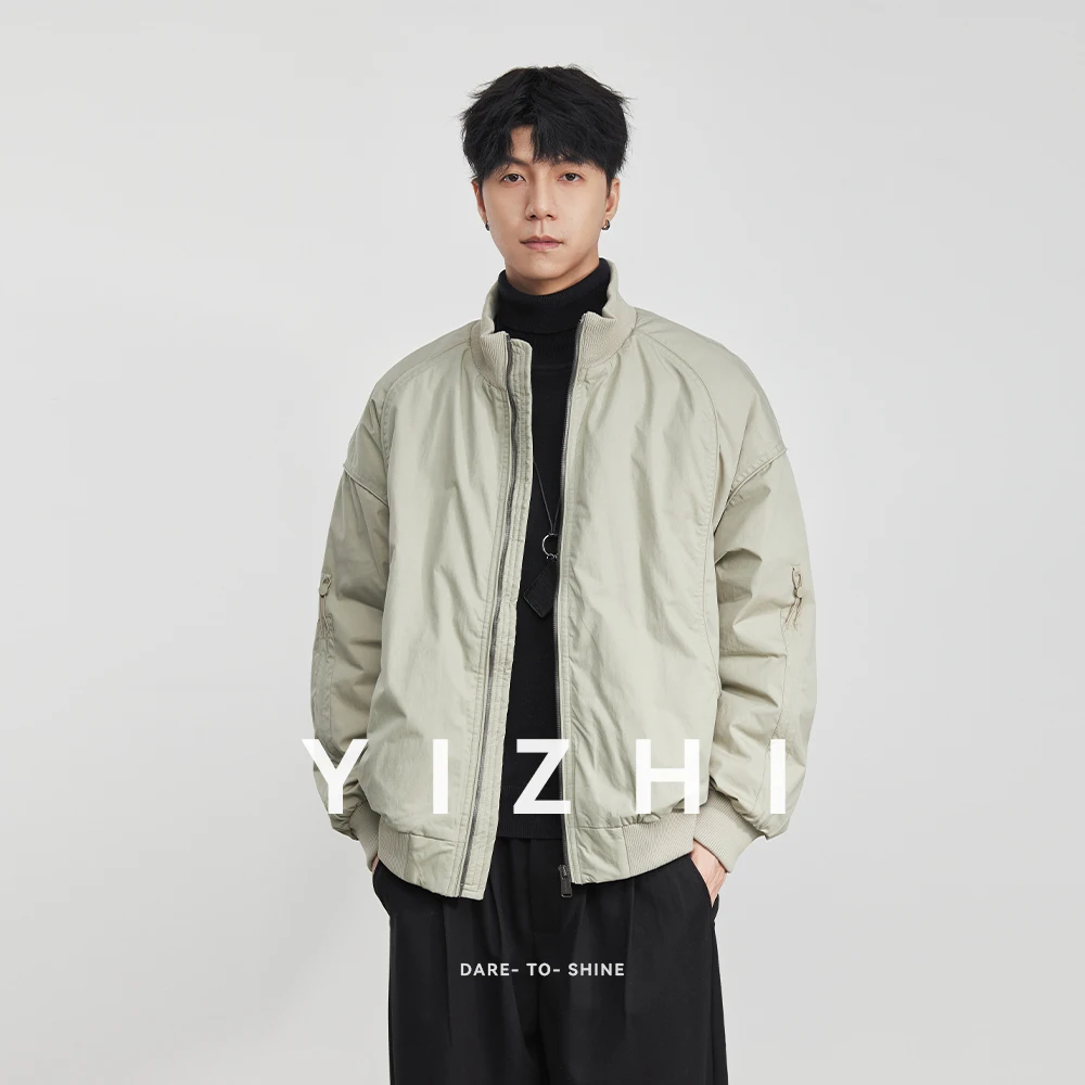 الأمريكية الرجعية الوقوف طوق الرجال أسفل سترة 2025 شتاء جديد الأبيض بطة أسفل الدافئة معطف عصري سترة الرجال بلايز