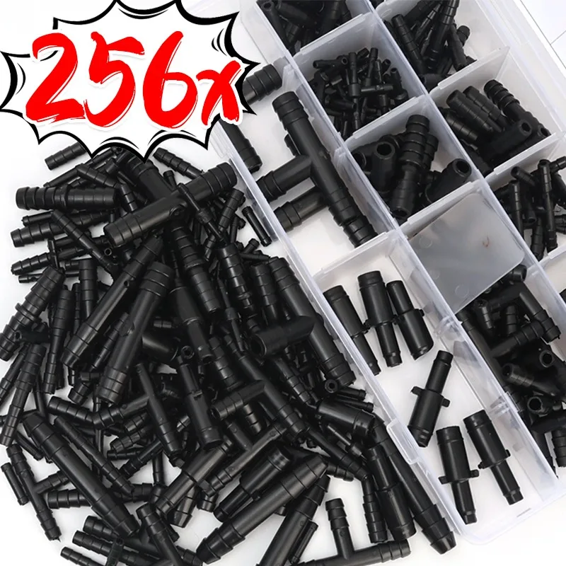 

Automotive Vacuum Hose Fitting Assortment Kit High Temp Nylon for Turbo Intercooler Radiator Line Repair Splice Joiner Universal