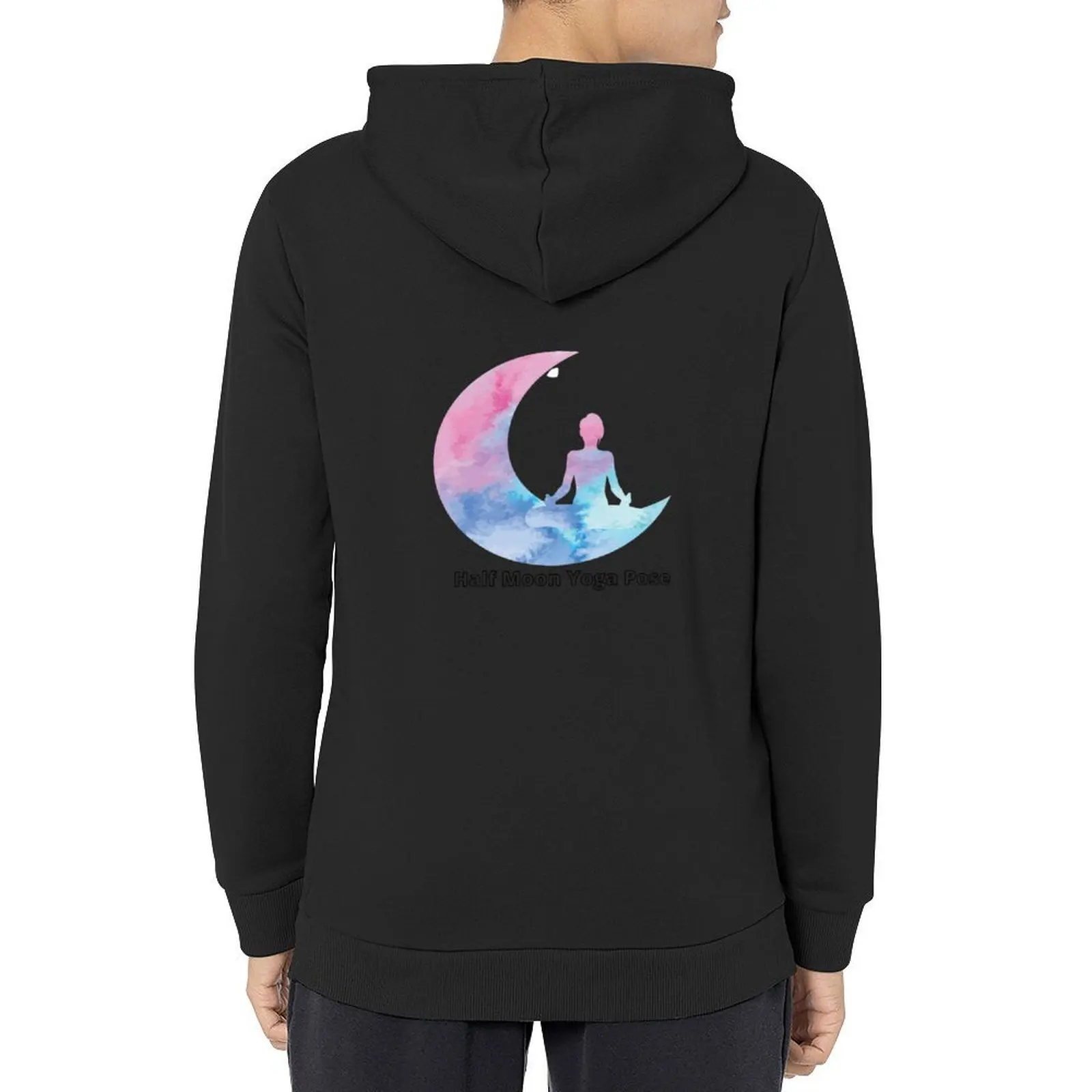 

Half Moon Yoga Pose Hoodie men's clothes male clothes fashion men men's sweat-shirt anime hoodie