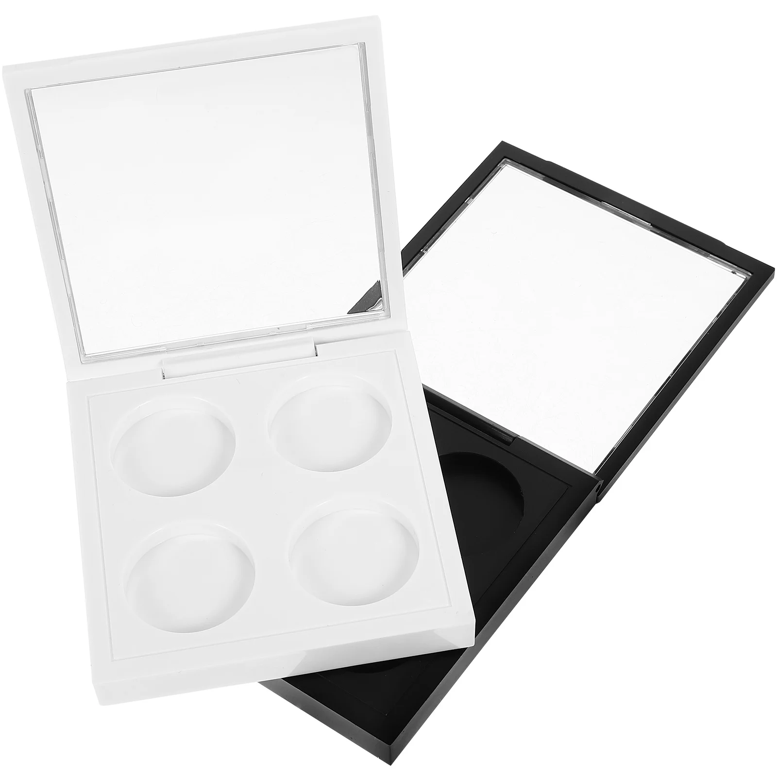 

2Pcs Eyeshadow Box Lipstick Storage Empty Sleeves Makeup Tray Organizer Plastic Magnetic Palette Holder Cosmetics Container DIY