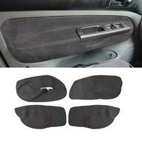 4pcs For VW Golf 4 MK4 Bora Jetta 1998 1999 2000 2001 2002 2003 2004 2005 Only 4 Door Car Armrest Panel Suede Leather Cover Trim