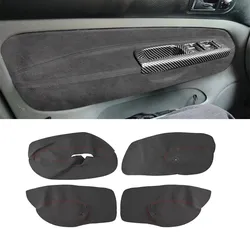 4pcs For VW Golf 4 MK4 Bora Jetta 1998 1999 2000 2001 2002 2003 2004 2005 Only 4 Door Car Armrest Panel Suede Leather Cover Trim