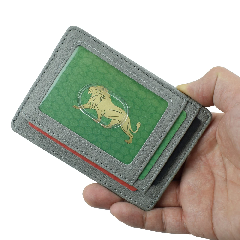Multi-Functional Cardholder Wallet:Clear ID Window, Multiple Pockets for Cash & Cards