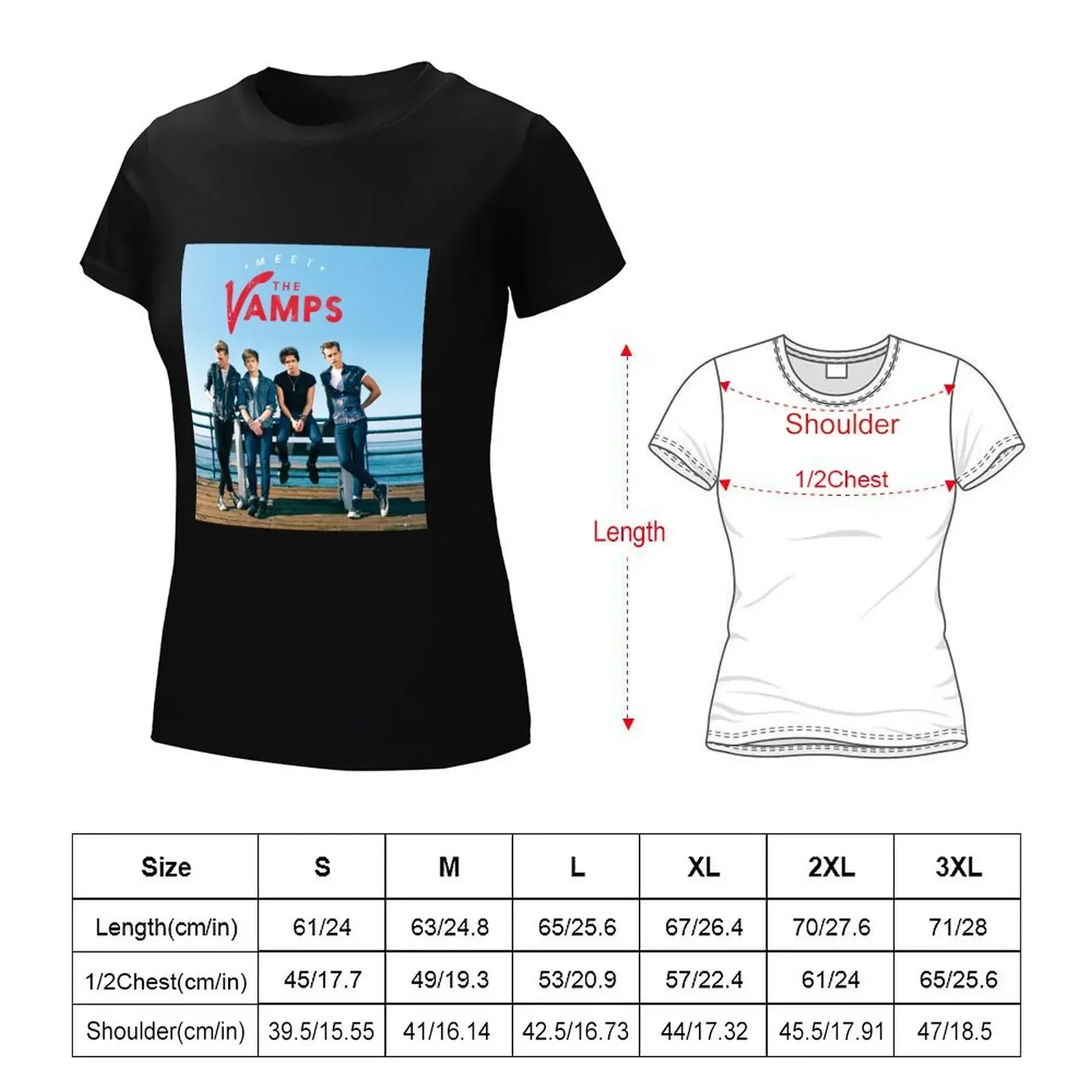 Meet the vamps deluxe version T-Shirt shirts graphic tees plus size tops hippie clothes Woman clothing