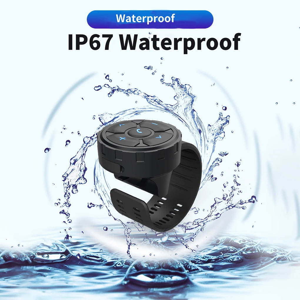 سماعة بلوتوث لاسلكية مع زر عن بعد ، خوذة ، دراجة نارية المقود ، تحكم وسائل الإعلام ، تحكم عجلة قيادة السيارة ،