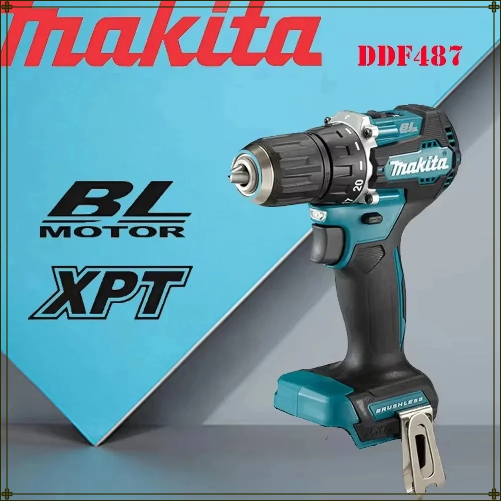 

Makita DHP487 Brushless impact screwdriver Drill 40N.m Electric Screwdriver Two Gear Speed Wireless Power Driver Battery Tools