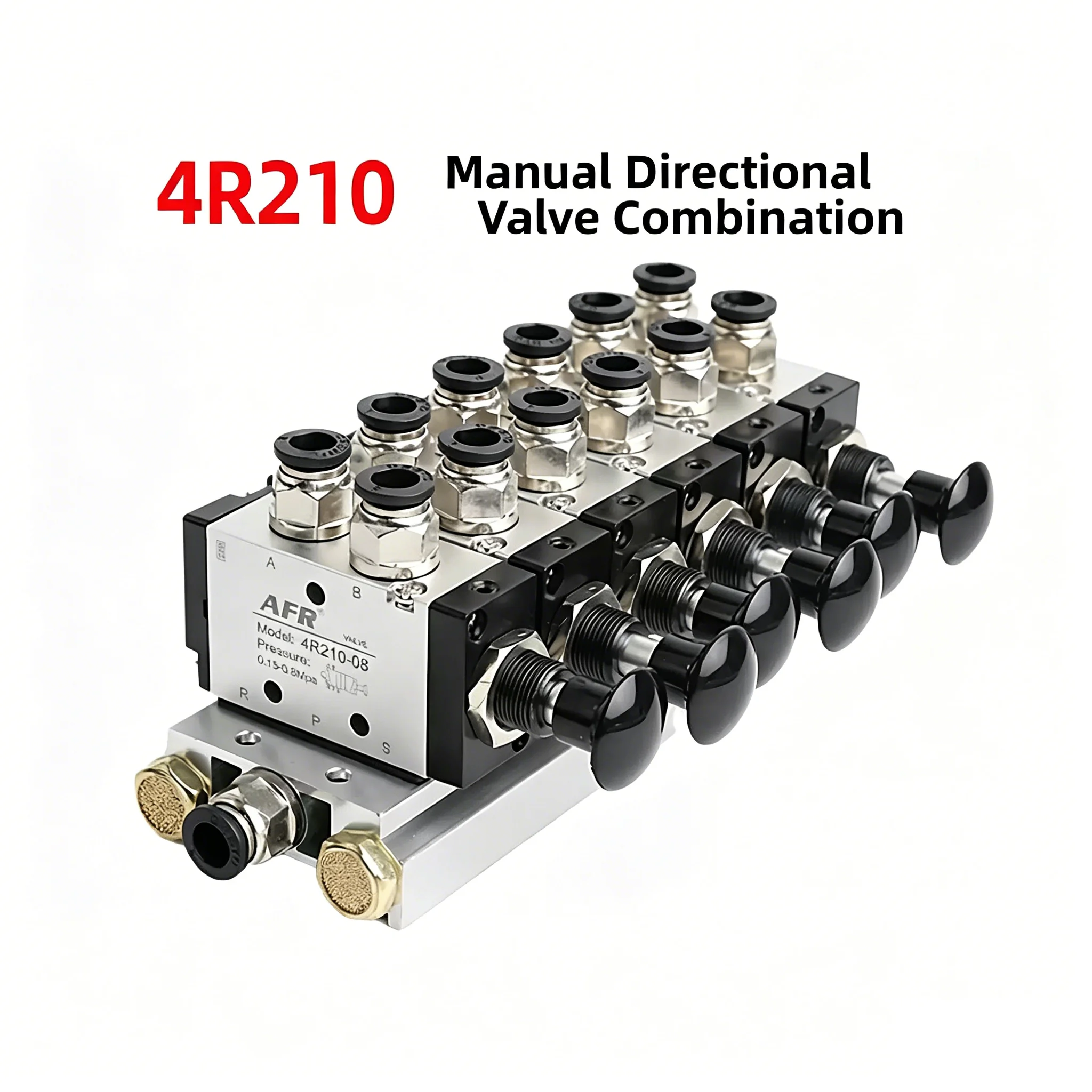 4l210-08-4r210-08-manual-valve-manifold-stationspush-and-pull-pneumatic-switch-of-directional-valve-with-fittings