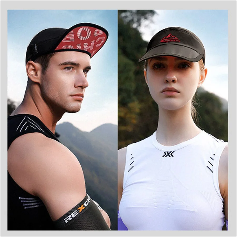 

Outdoor Sports Hat Women Men Running Fitness Sweat-Absorbent Sunhat Breathable Quick-dry Cycling Mountaineering Sunshade Cap