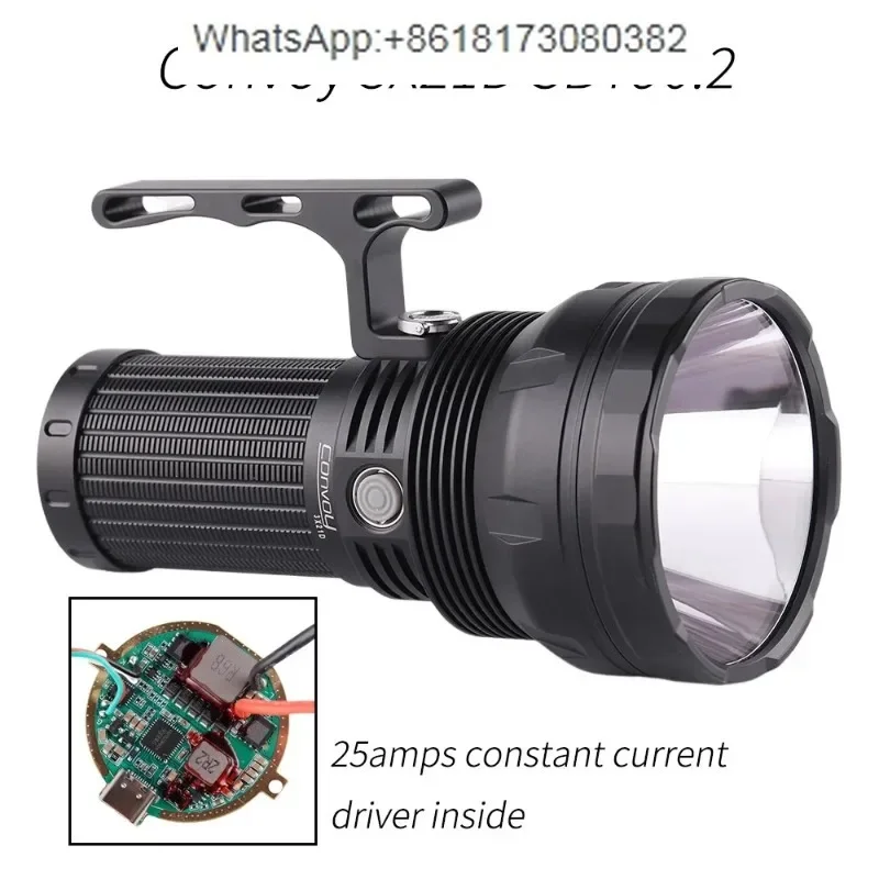 Convoy 3X21D constant current long-range flashlight reverse charging, type-c PD fast charging